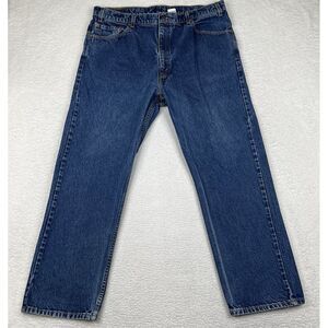 Vintage Levis Jeans Mens 42x30 Medium Wash 505 Straight Leg 90s Denim‎ Cotton